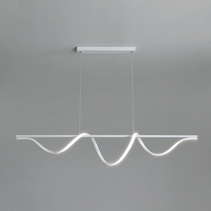 White Kitchen Island Lighting Modernism LED Ceiling Light for Hallway