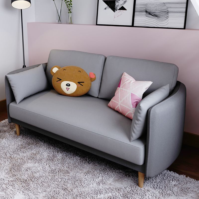 Tuxedo Arm Sofa Scandinavian Fabric Sofa 29.13" D x 31.89" H