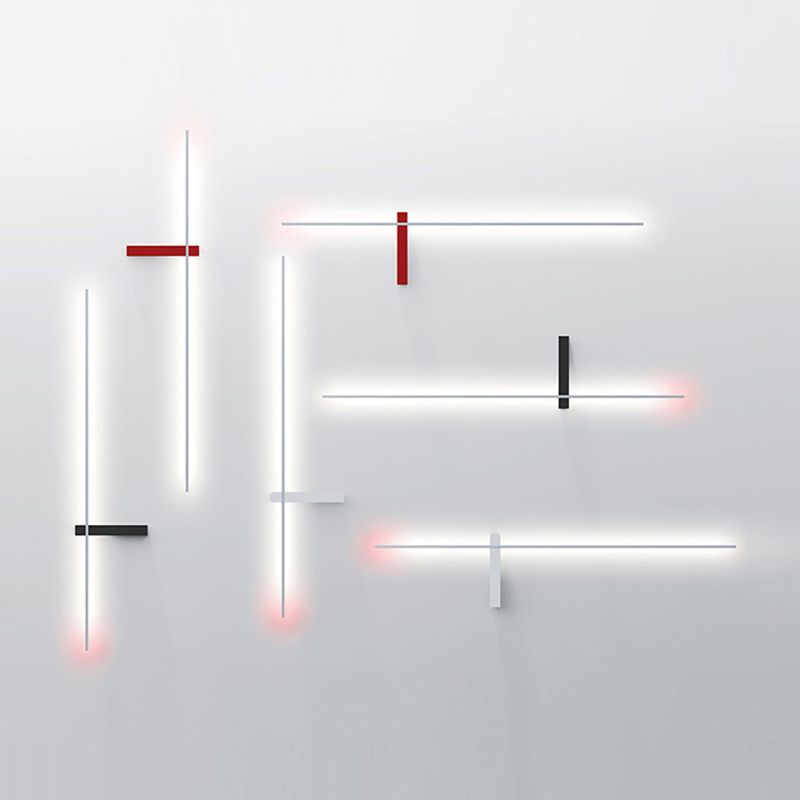 Moderner Stil Linearer Wandleuchte kreative Wandlampenvorrichtungen für Salon Café Shop