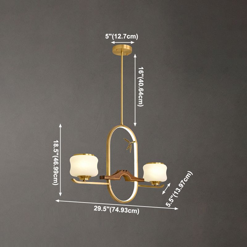 Modern Cylinder Island Lighting Fixtures Glass Pendant Lights