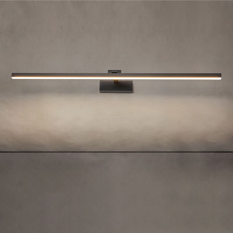 Minimalism Sconce Light 1-Light Aluminum Linear Wall Mounted Light for Bathroom