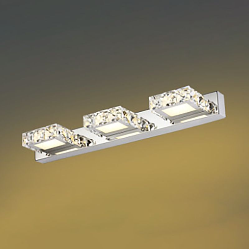 Modern Crystal Makeup Mirror Light Simple LED Mirror Lamp Fixture for Bathroom