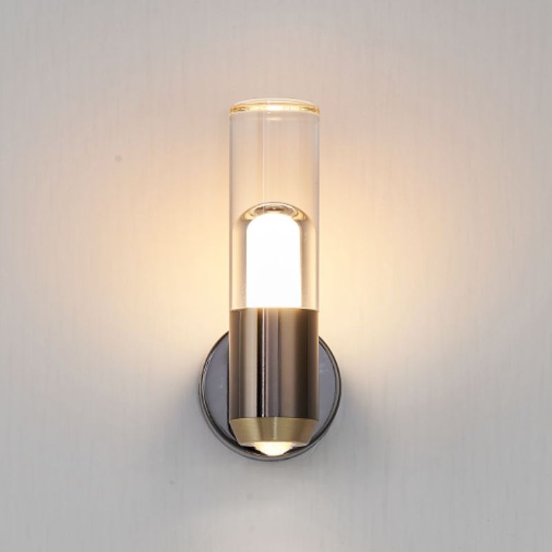 Modernism Wall Sconce Cylinder Sconce Lighting with Metal for Bedroom