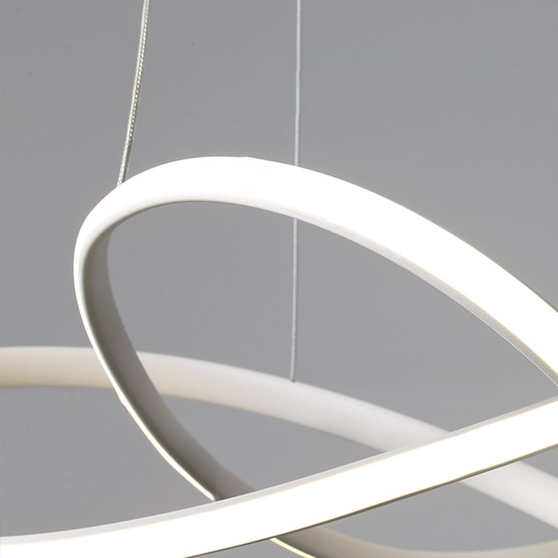 1-Light Metal Linear Chandelier Modern Hanging Pendant Light Fixture