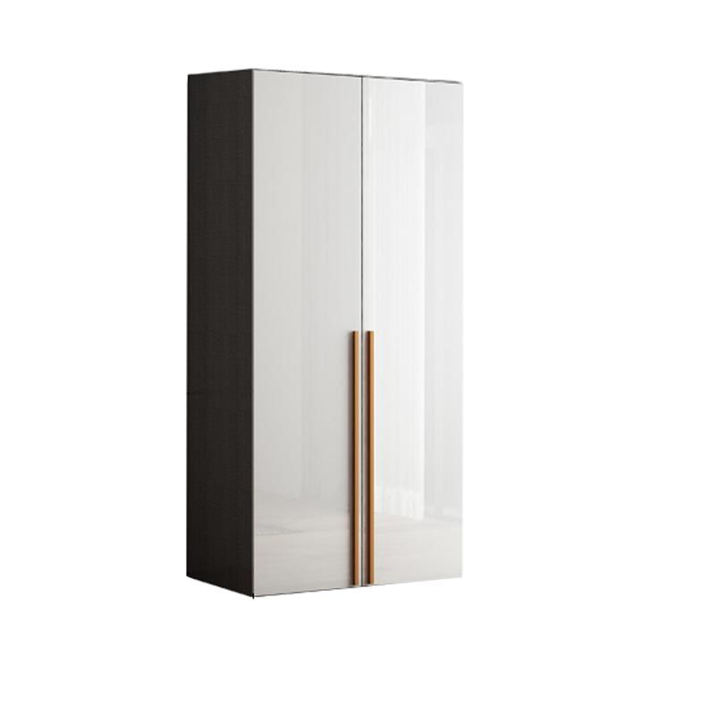 White Colour Wooden Wardrobe Cloth Rod Included Wardrobe Closet for Bedroom
