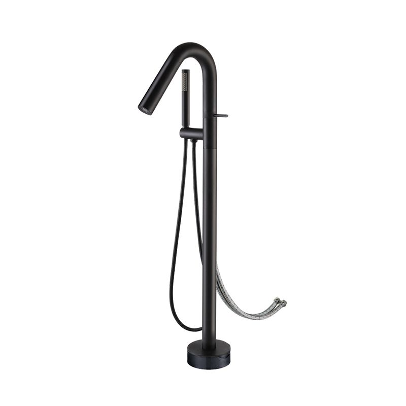 Floor Standing Faucet Bathroom Handheld Shower Head Bathtub Faucet