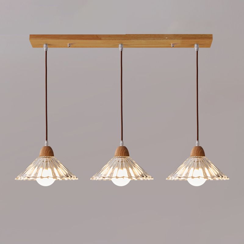 Estilo moderno Luz colgante Capacidad de iluminación de colgante de vidrio creativo para el comedor