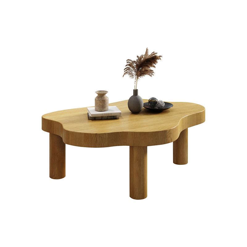 Modern Style Solid Wood Top Walnut/wood/white/teak/black Free Shape Coffee Table