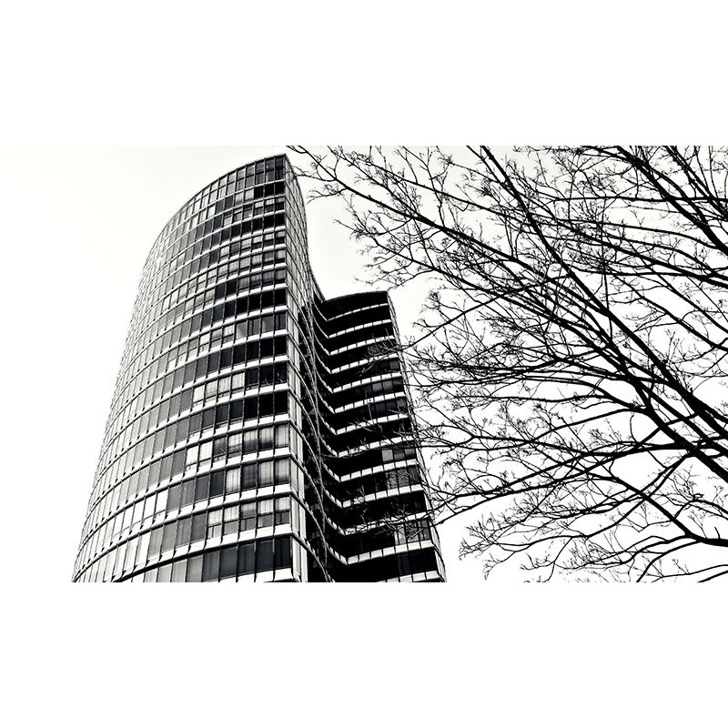 Architectural Wall Decals Moisture Resistant Mural Wallpaper for Meeting Room Decoration