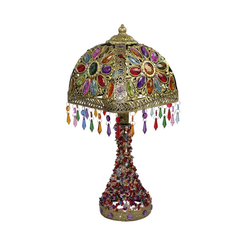 Bronze/antiek bronzen gebogen nachtkastje licht Boheemisch metaal 1 lichte woonkamer nachttafelverlichting