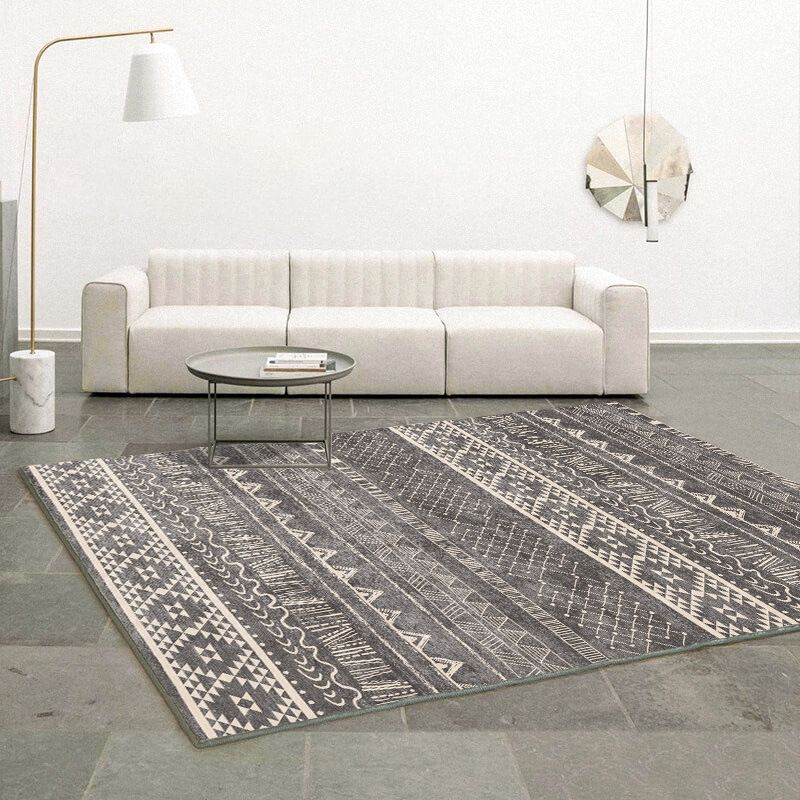 Nostalgia Boho Indoor Rug Distinctive Tribal Classicism Rug Anti-Slip Backing Carpet for Home Decor