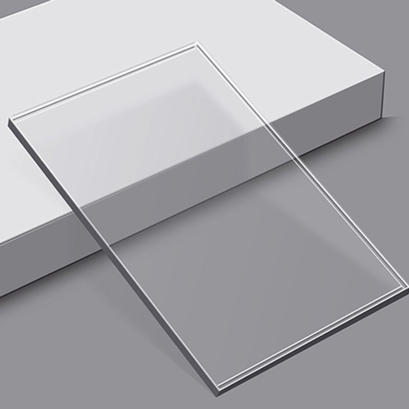 Acrylic Sofa Side Accent Table C-Shape Contemporary Corner Table for Living Room