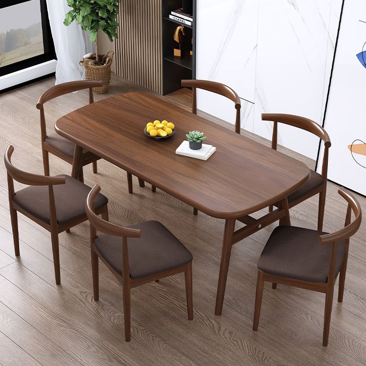Modern Kitchen Wood Furniture of Standard Height Formal Dining Room Table Set