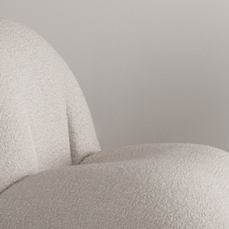 Modern 1-seater Wool Sofa 25.59" H Armless Sofa for Living Room