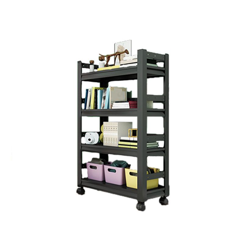 Open Bookshelf Modern Metal Home Study Living Room Removable Bookcase