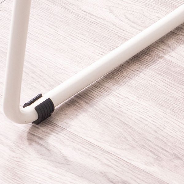 Plastic Armless Barstools Industrial Bar Stools with Metal Legs