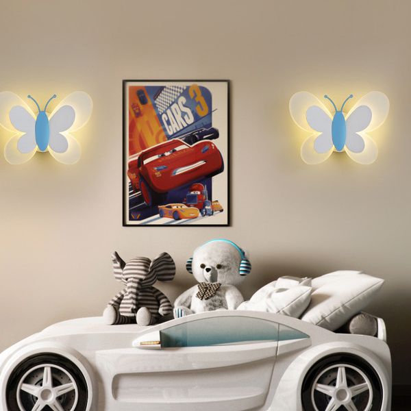 Butterfly LED Wall Lamp in Modern Creative Style Acrylic Wall Light for Bedroom