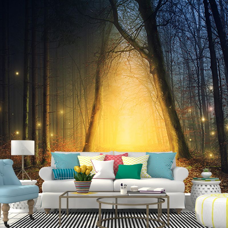 Forest Mural Wallpaper for Sitting Room Bedroom Decor, Moisture Resistant