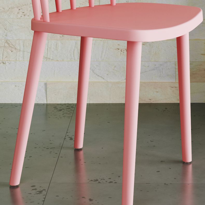 Silla sin brazos de plástico contemporánea, silla trasera Windsor para uso doméstico