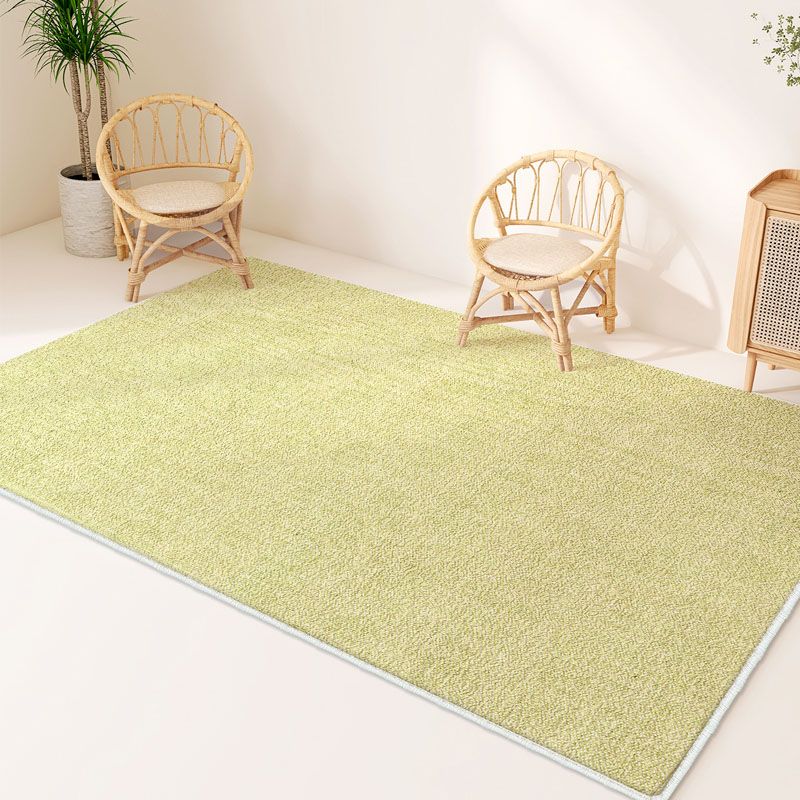 Modern Polyester Carpet Trendy Solid Color Area Rug Non-Slip Backing Rug for Living Room