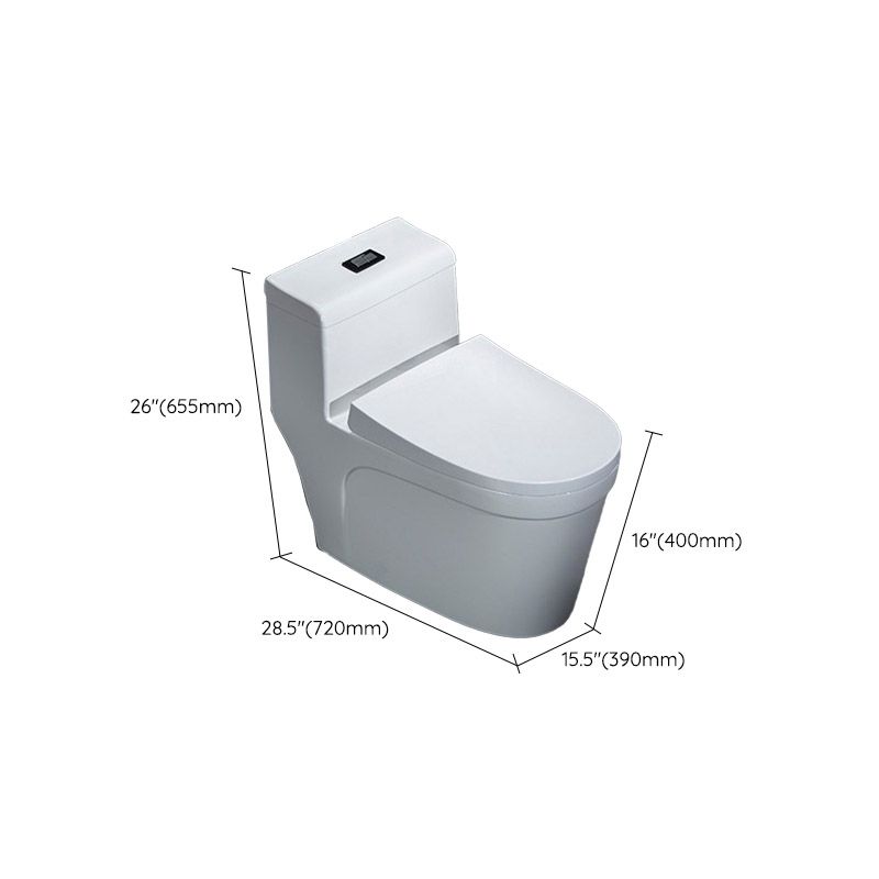 Traditional One Piece Toilet Bowl Floor Mounted White Urine Toilet for Bathroom