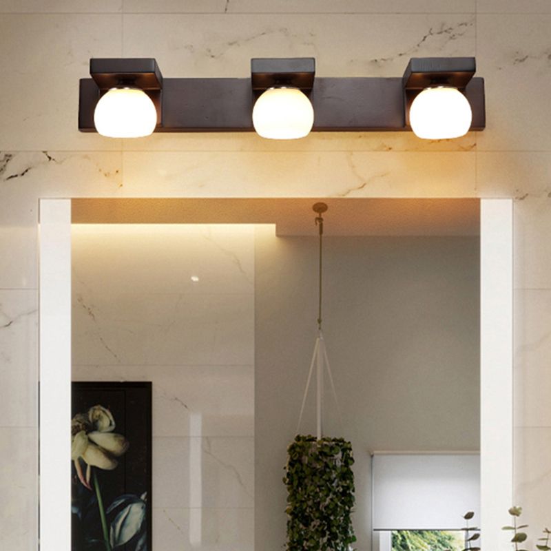 Cubic Vanity Light Modern Minimalist Style Wood Vanity Lamp