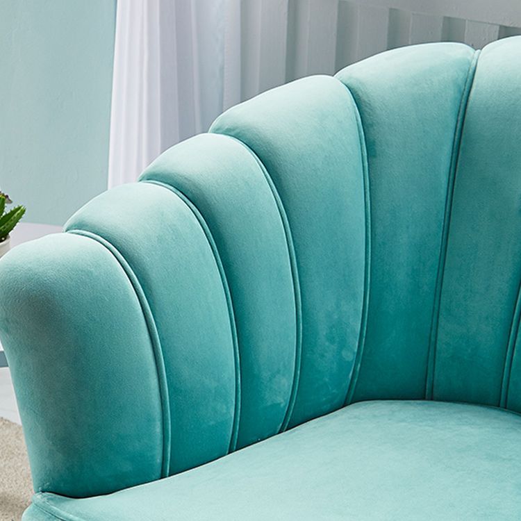 Modern 31.49" H Sewn Pillow Back Slope Arm Sofa for Apartment