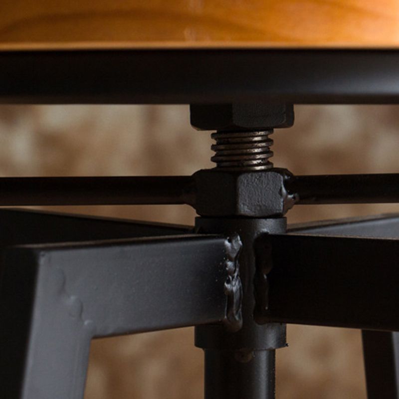 Industrial Metal Counter Height Stools Bar Footrest Stool for Indoor