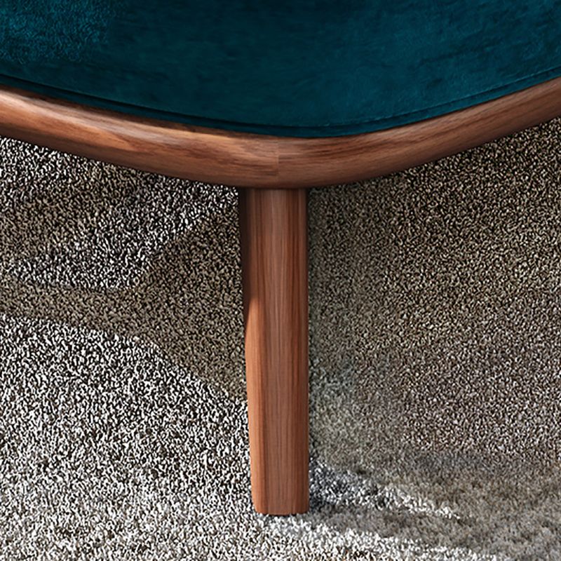 Contemporary Wingback Chair with 4 Solid Wood Legs and Tight Back