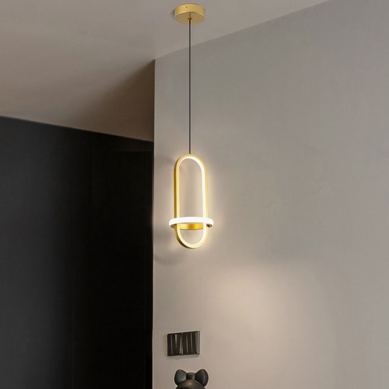 1 Géométrie légère suspendue pendante de style moderne Éclairage suspendu pour le salon