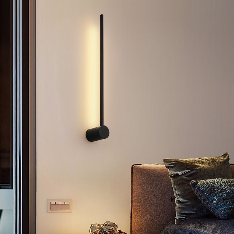 Estilo minimalista moderno Diconteo de pared lineal acrílico 1 apliques de luz