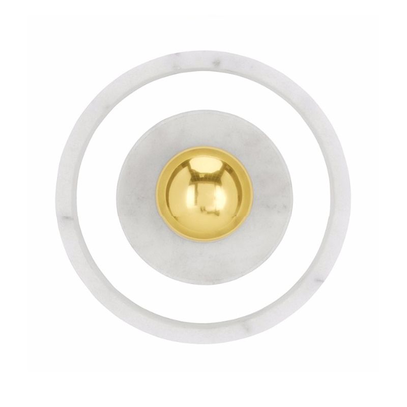 Bowl Wall Light Fixture Modern 1-Light White Wall Mounted Lamp for Restaurant
