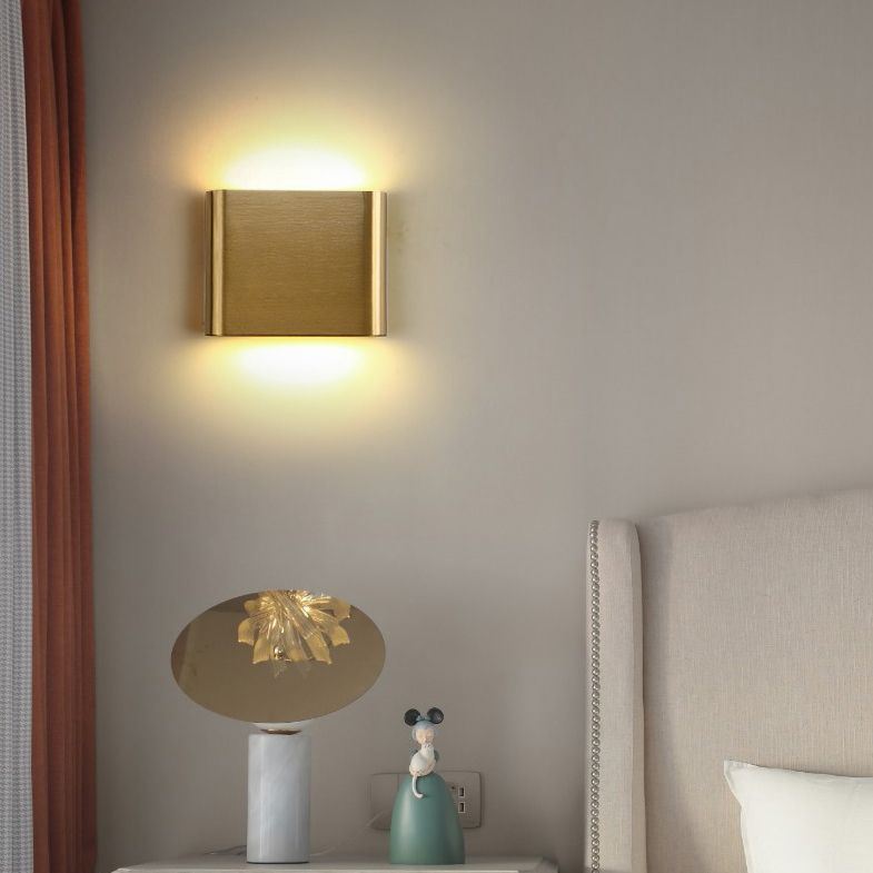 Modern Luxury Style Gold Geometric Wall Sconces Metal Wall Lighting Fixtures