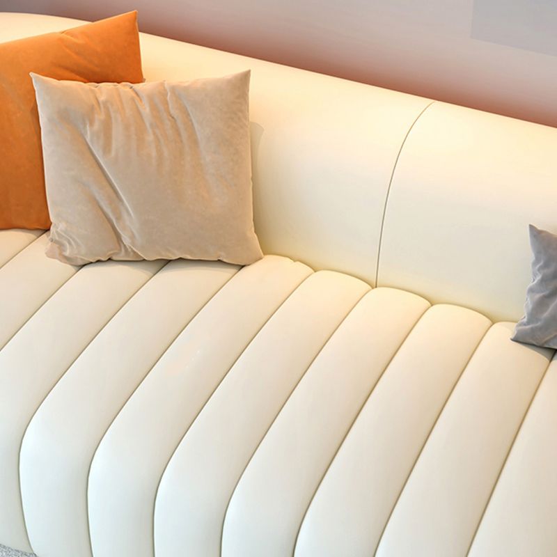 White Durable Sectional Sofas Solid Wood Sofa for Living Room