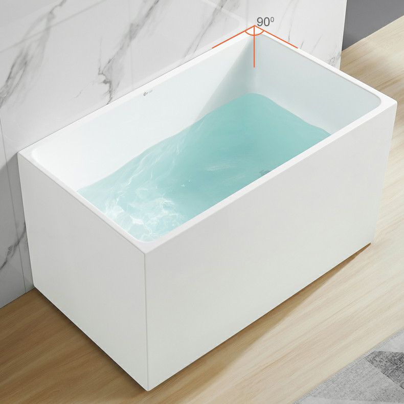 Soaking Back to Wall Bathtub Antique Finish Acrylic Bath Tub