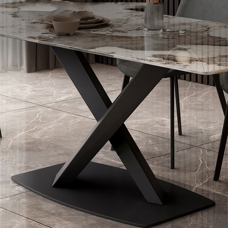 Modern 1/4/6/7 Pieces Dinette Set with Sintered Stone Top Rectangle Dining Table Set