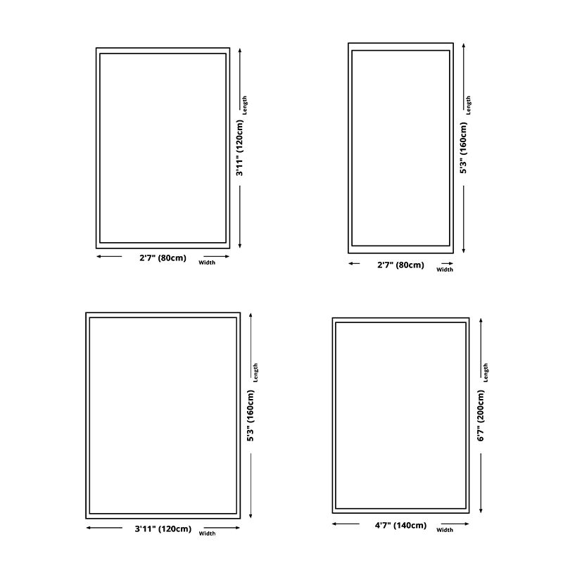 Simplicity Carpet Polyster Trendy Contrast Panel Indoor Rug Stain Resistant Area Rug for Living Room