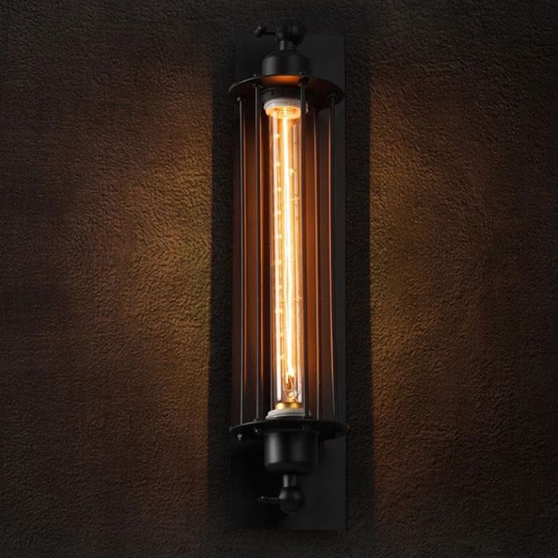 Metal Geometric Sconces Indoor Industrial 1 Light Wall Light Fixture