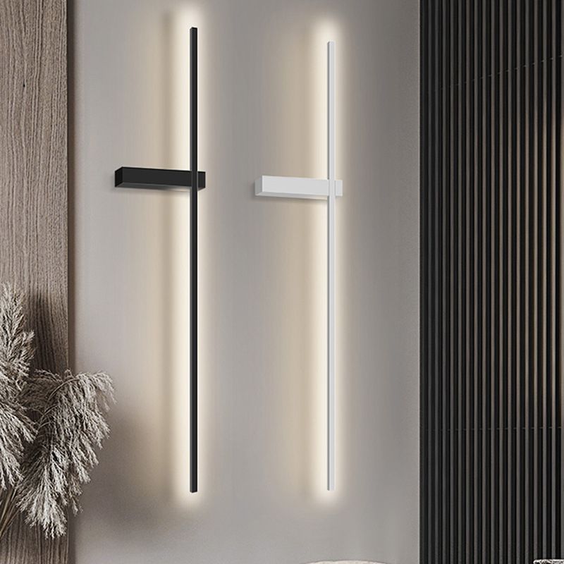Modern Wall Lights Linear Wall Sconce Lighting Metal 1 Light Sconce Light Fixture