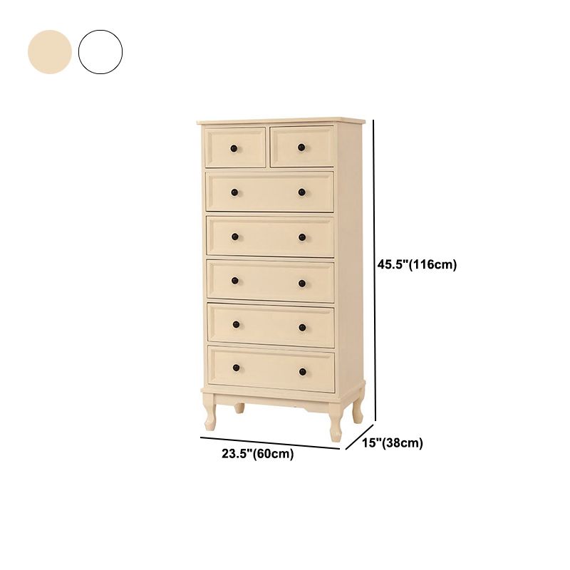 Modern Accent Cabinet with Drawers and Wooden Cabriole Legs Cabinet