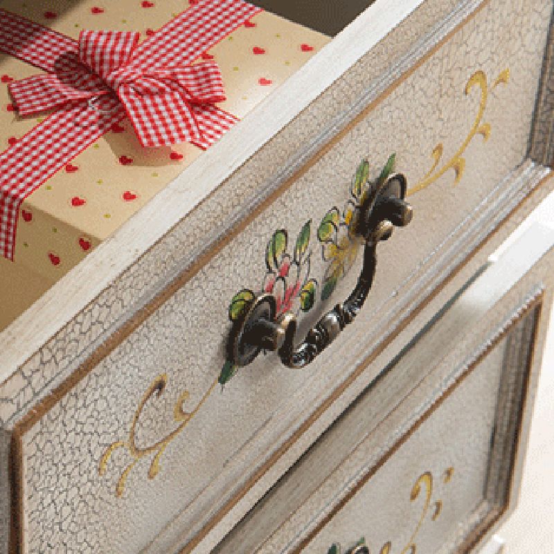 Modern Rectangle Chest Wood Bracket Legs Side Cabinet With Doors