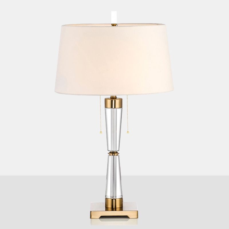 Éclairage de table de chevet de chevet simple à tambour conique moderne