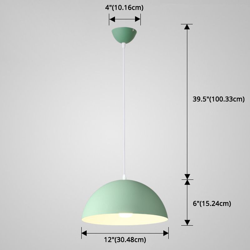 Cudo a costola in metallo Light Appeding Light 1 Light Nordic Minimalist Hanging Lampada per il ristorante
