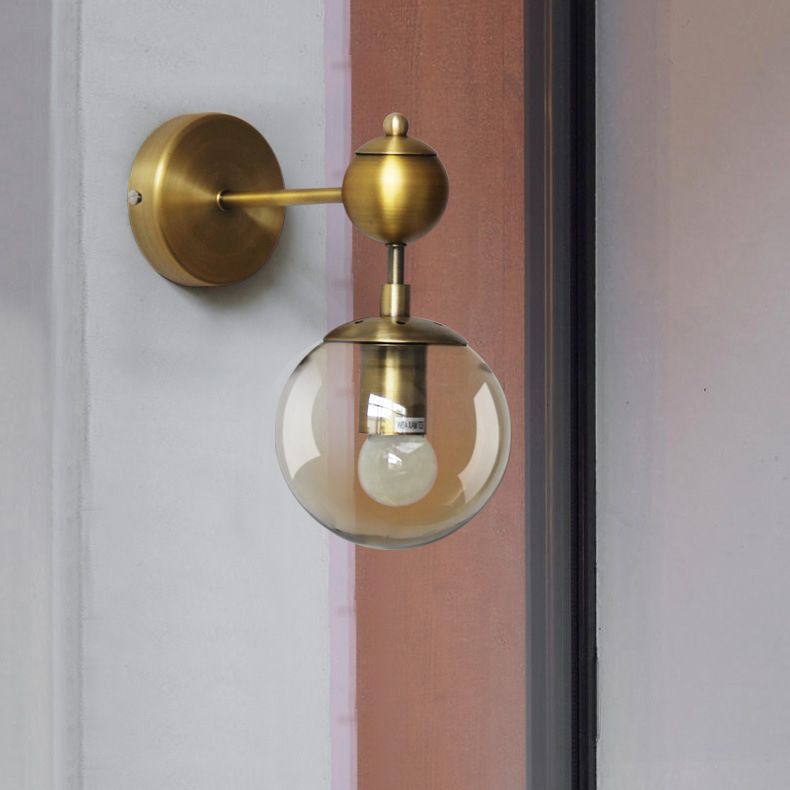 Globe Clear Class Wall Lighting Fixtures Modern Wall Mounted Light Fixture for Bedroom