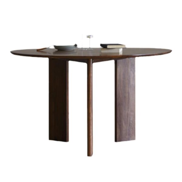 Dinner Kitchen Table Dining Room Round Wood Top Dining Table