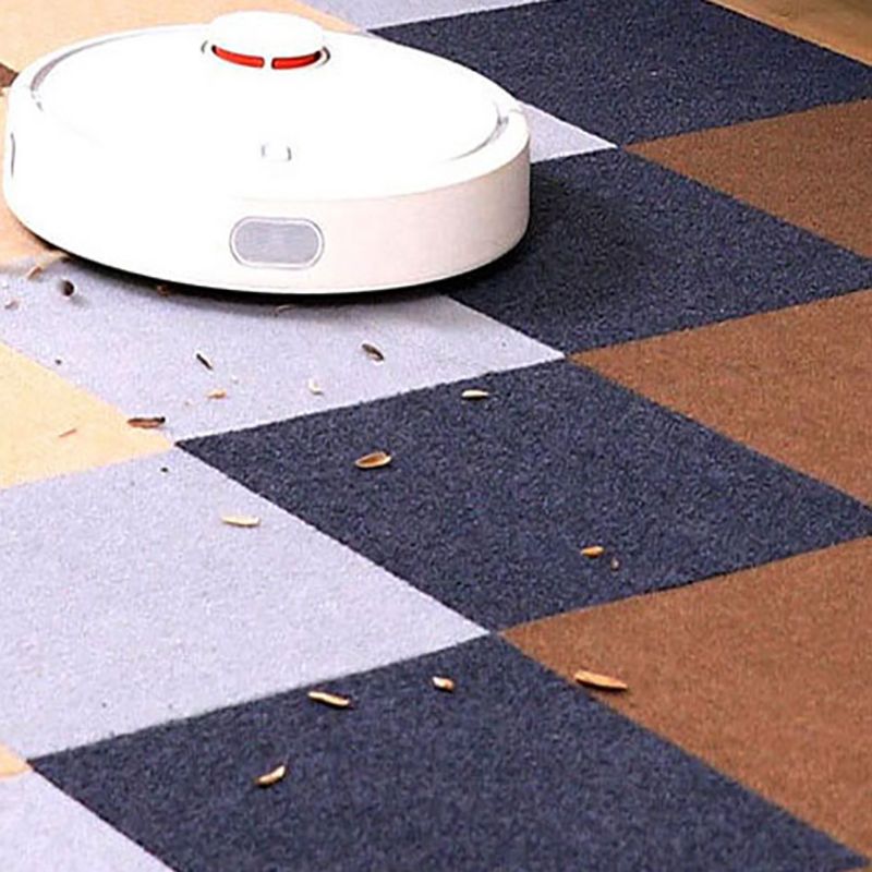 Modern Carpet Tiles Square Color Block Stain Resistant Carpet Tiles