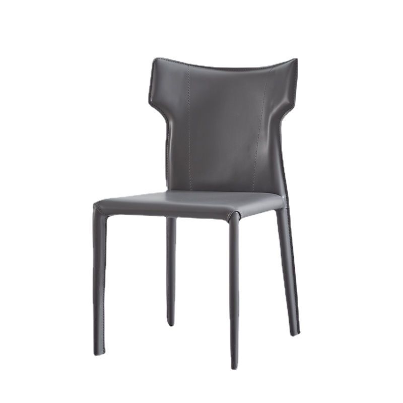 Contemporary Upholstered Armless Chair Kitchen Wingback Dining Chair
