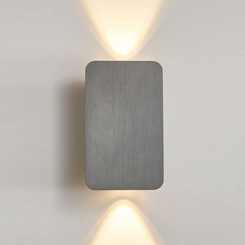Postmodern Metal Wall Light 2 Lights Wall Sconce Light with Aluminum Shade