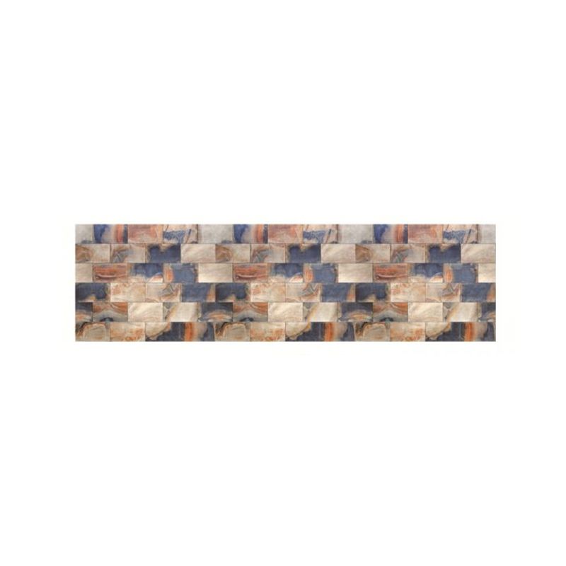 Blue-Brown Brick Wallpaper Panels Self-Adhesive Industrial Living Room Wall Decor