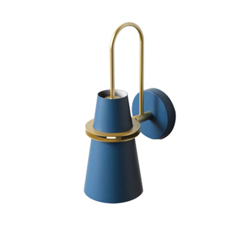 Single Cone Wall Mounted Sconce Modernism Metal Wall Light Sconces